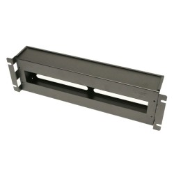 TRITON 19" jističová lišta 3U s krytem, DIN, černá