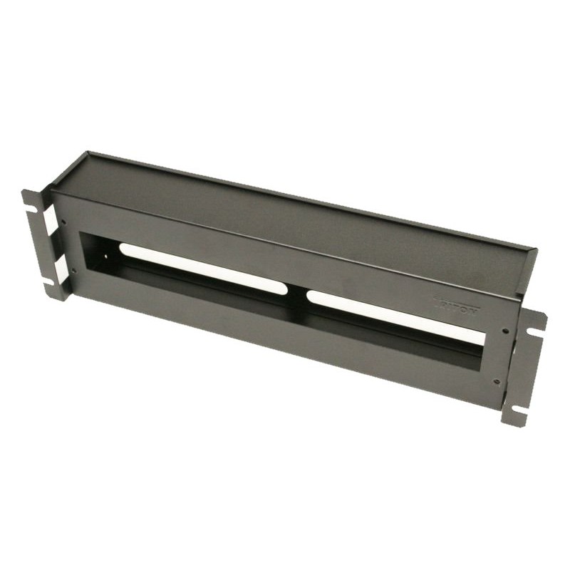 TRITON 19" jističová lišta 3U s krytem, DIN, černá