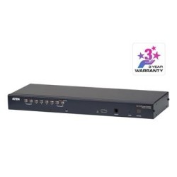 Aten KVM 8port OverNET CAT5, PS/2 + USB, OSD,rack