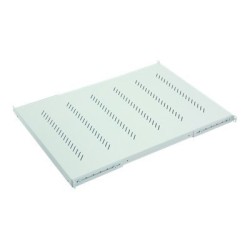 TRITON Police s perforací 19", 1U/750mm, nosnost 150kg, černá