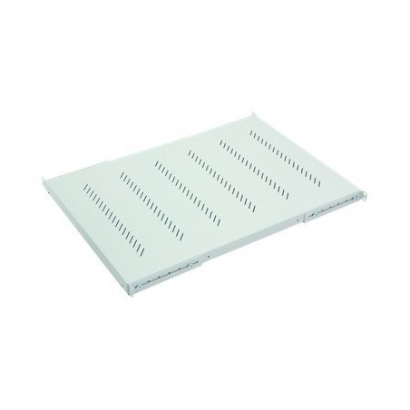 TRITON Police s perforací 19", 1U/750mm, nosnost 150kg, černá