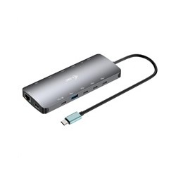 i-tec USB-C Metal Nano 3x Display Dock, 2x HDMI 1x USB-C video, Power Delivery 140W