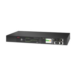APC NetShelter Rack ATS, 230V, 16A, (8)C13 (1)C19 out, 1U, IEC-320 C20 (2)