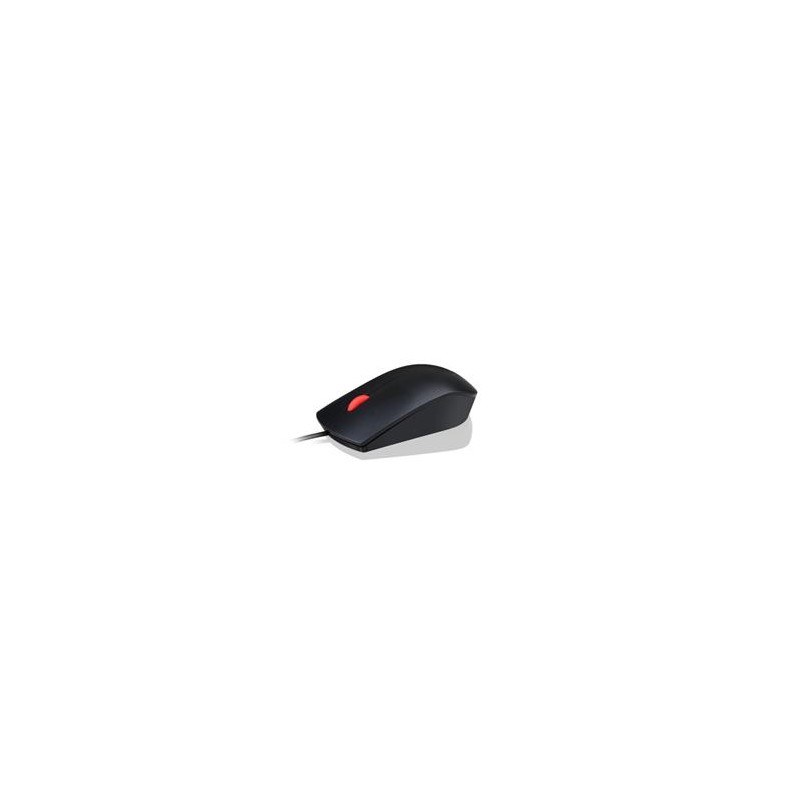 LENOVO myš drátová Essential USB Mouse - 1600dpi, Optical, USB, 3 tlačítka, černá