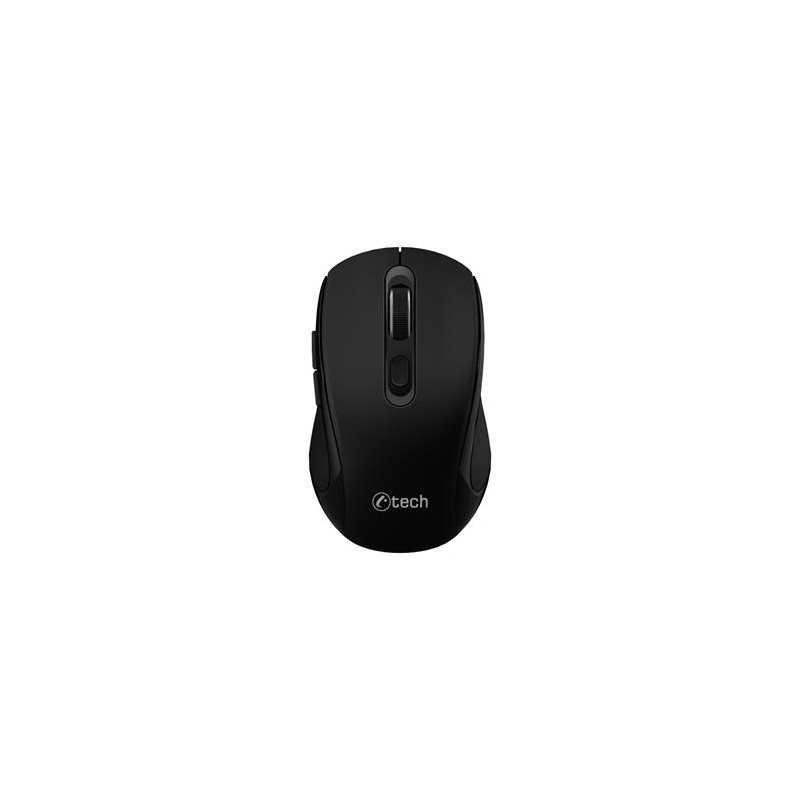 C-TECH myš Dual mode WLM-12BK, bezdrátová, 1600DPI, 6 tlačítek, černá, USB nano receiver