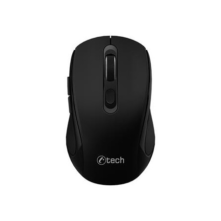 C-TECH myš Dual mode WLM-12BK, bezdrátová, 1600DPI, 6 tlačítek, černá, USB nano receiver