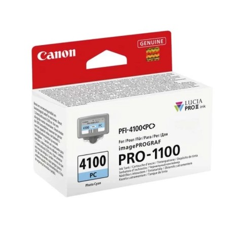 CANON Zásobník inkoustu PFI-4100 pro imagePROGRAF PRO-1100, Photo cyan (80ml)