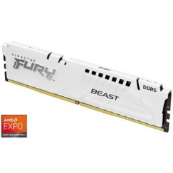 KINGSTON DIMM DDR5 16GB 6000MT/s CL30 ECC FURY Beast EXPO Bílá