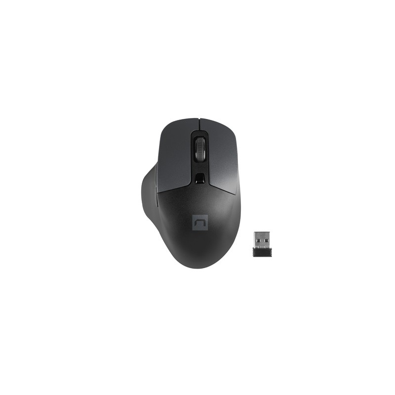 Natec optická myš BLACKBIRD 2/1600 DPI/Kancelářská/Optická/1 600 DPI/Bezdrátová USB/Černá