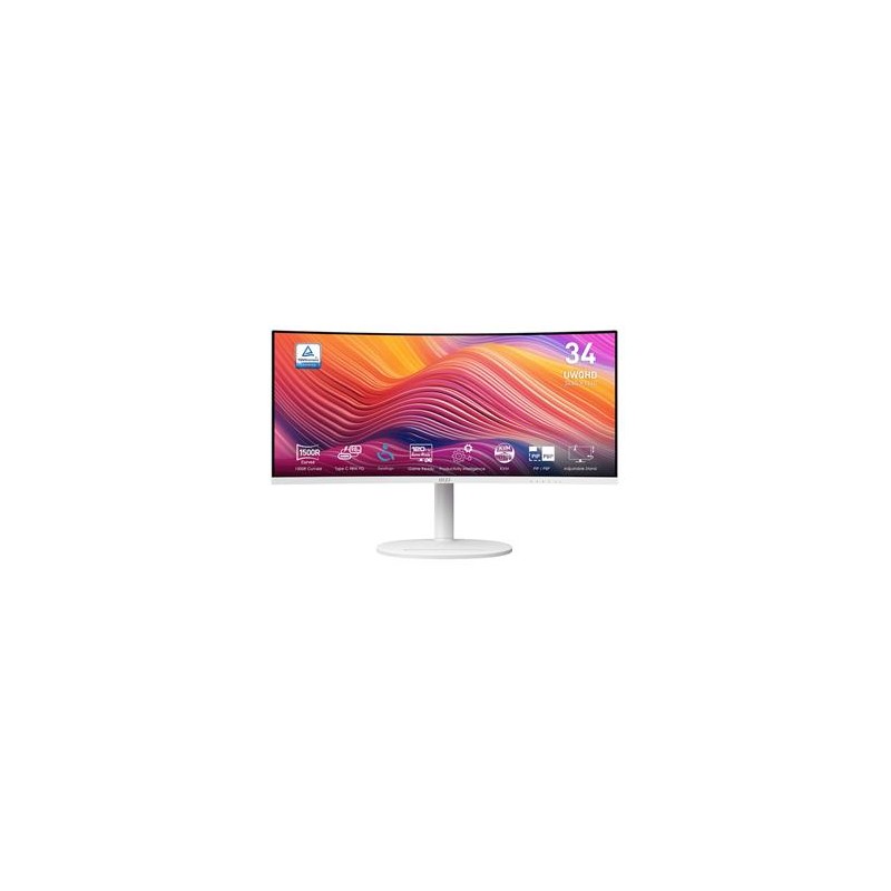 MSI Modern/MD342CQPW/34"/VA/wQHD/120Hz/1ms/Bílá/3R