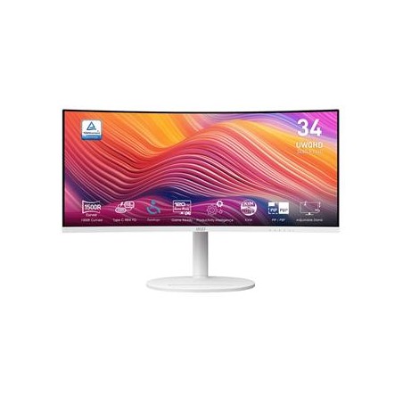 MSI Modern/MD342CQPW/34"/VA/wQHD/120Hz/1ms/Bílá/3R