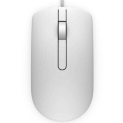 Dell MS116/Kancelářská/Optická/1 000 DPI/Drátová USB/Bílá