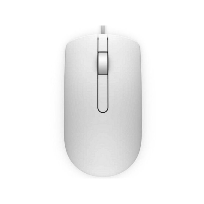 Dell MS116/Kancelářská/Optická/1 000 DPI/Drátová USB/Bílá