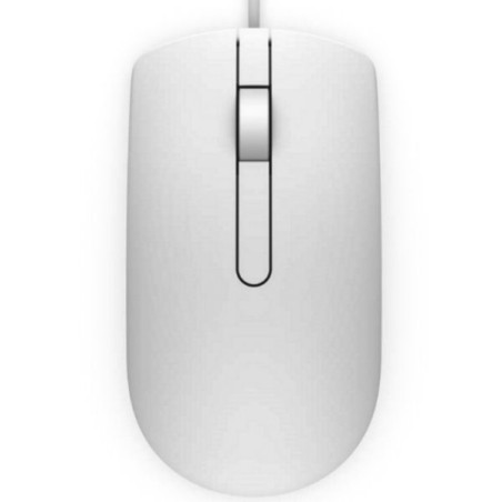 Dell MS116/Kancelářská/Optická/1 000 DPI/Drátová USB/Bílá