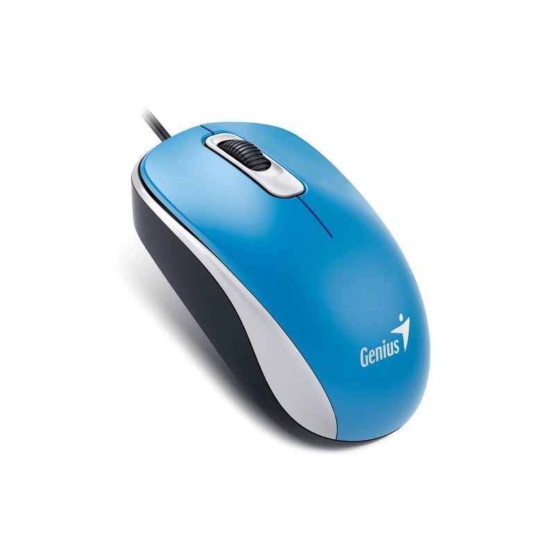 GENIUS myš DX-120, drátová, 1200 dpi, USB, modrá