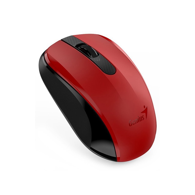 GENIUS myš NX-8008S/ 1200 dpi/ bezdrátová/ tichá/ BlueEye senzor/ červená