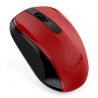 GENIUS myš NX-8008S/ 1200 dpi/ bezdrátová/ tichá/ BlueEye senzor/ červená