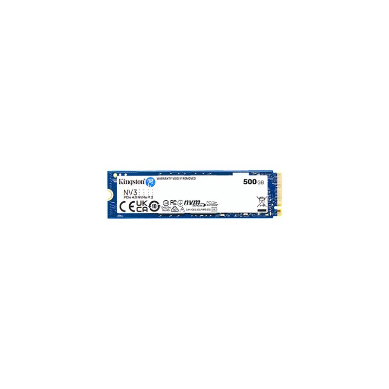 Kingston SSD 500GB NV3, M.2 2280, NVMe PCIe Gen4x4, (R: 5000MB/s W: 3000MB/s)