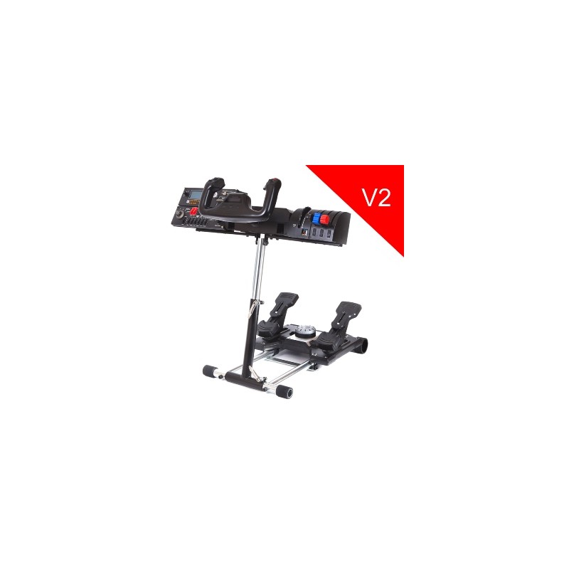 Wheel Stand Pro DELUXE V2, stojan na joystick a pedály Saitek Pro Rudder, Pro Flight Yoke System