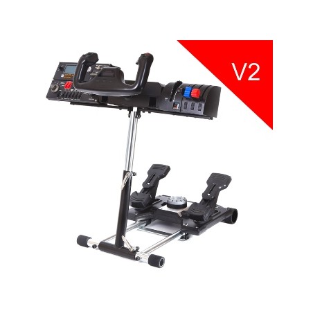 Wheel Stand Pro DELUXE V2, stojan na joystick a pedály Saitek Pro Rudder, Pro Flight Yoke System