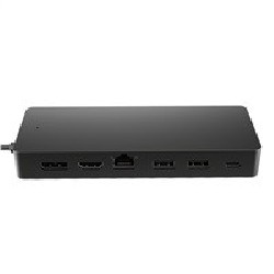 HP dock - Universal USB-C Multiport Hub (2x USB-A 3.2, 1xUSB-C, 1xHDMI 2.0, 1xDP 1.2, USB-C 65W, RJ45, bez zdroje