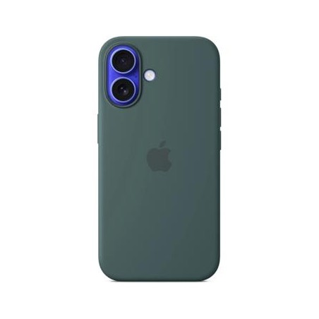 iPhone 16 Plus Silicone Case with MS - Lake Green