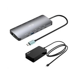 i-tec USB-C Metal Nano 3x Display Dock, 2x HDMI 1x USB-C video,PD 140W + Universal Charger 140 W