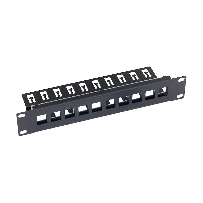 Patch panel 10" 10portů MODULÁRNÍ 1U