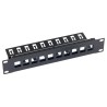 Patch panel 10" 10portů MODULÁRNÍ 1U
