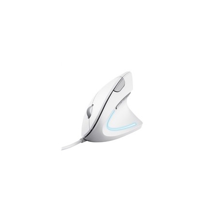 TRUST vertikální myš Verto ergonomická myš, USB, bílá
