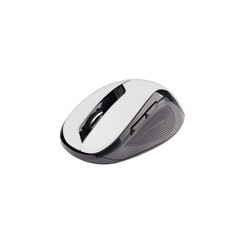 C-TECH myš WLM-02, černo-bílá, bezdrátová, 1600DPI, 6 tlačítek, USB nano receiver