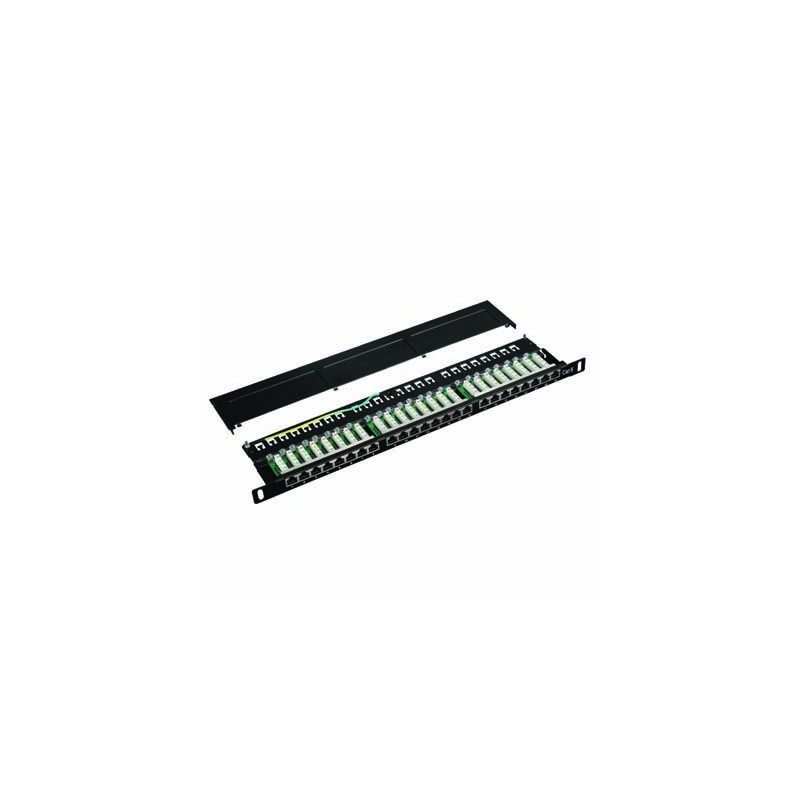 DATACOM Patch panel 19" STP 24 port CAT6 LSA 0,5U