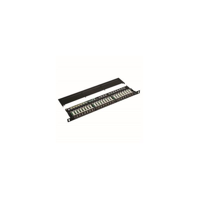 DATACOM Patch panel 19" STP 24 port CAT5E LSA 0,5U