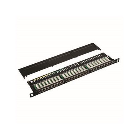 DATACOM Patch panel 19" STP 24 port CAT5E LSA 0,5U