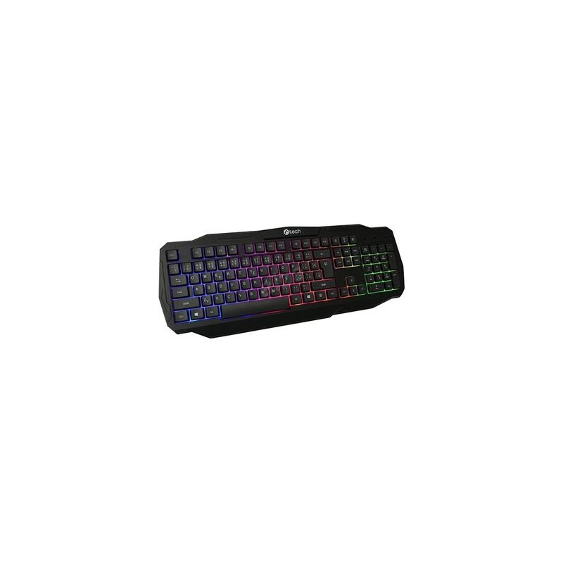 C-TECH klávesnice Arcus (GKB-15), casual gaming, CZ/SK, duhové podsvícení, USB