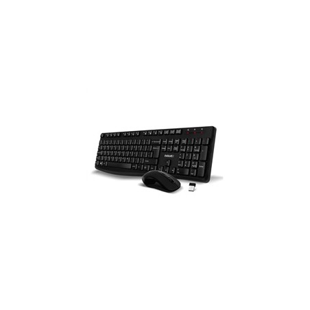 EVOLVEO Set klávesnice a myši K1050, Bezhrátové 2.4GHz, US INTL, černá