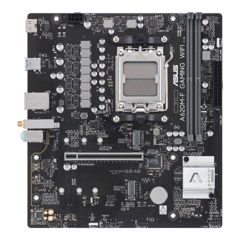 ASUS MB Sc AM5 A620M-F GAMING WIFI, AMD A620, 2xDDR5, 1xHDMI, mATX