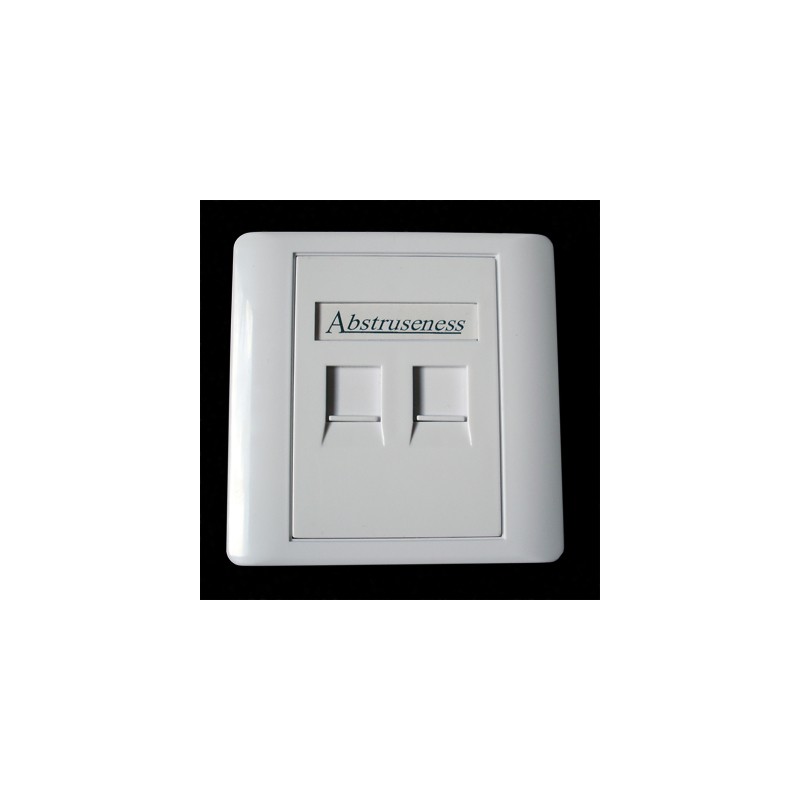 WALL plate SA s rámečkem pro 2keystone (80 x 80)