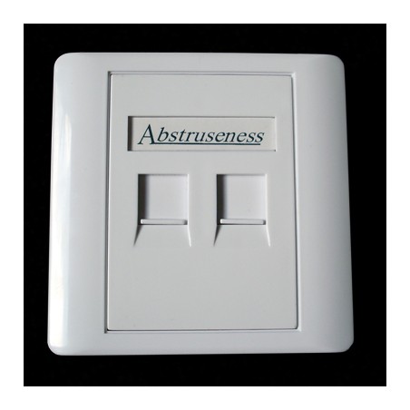WALL plate SA s rámečkem pro 2keystone (80 x 80)