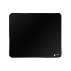 C-TECH Podložka pod myš MP-01, černá, 320x270x4mm, obšité okraje