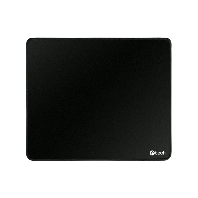C-TECH Podložka pod myš MP-01, černá, 320x270x4mm, obšité okraje