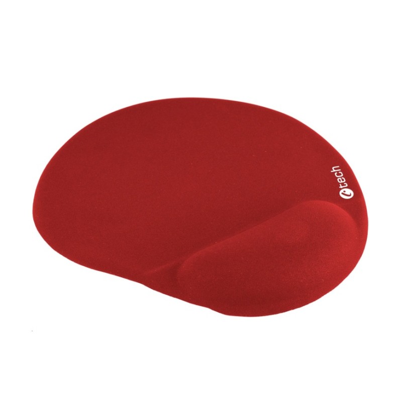C-TECH Podložka pod myš gelová MPG-03, červená, 240x220mm