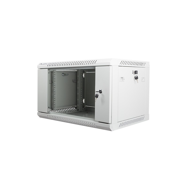 Nástěnný rack 19' 6U 600X450mm šedý flat pack