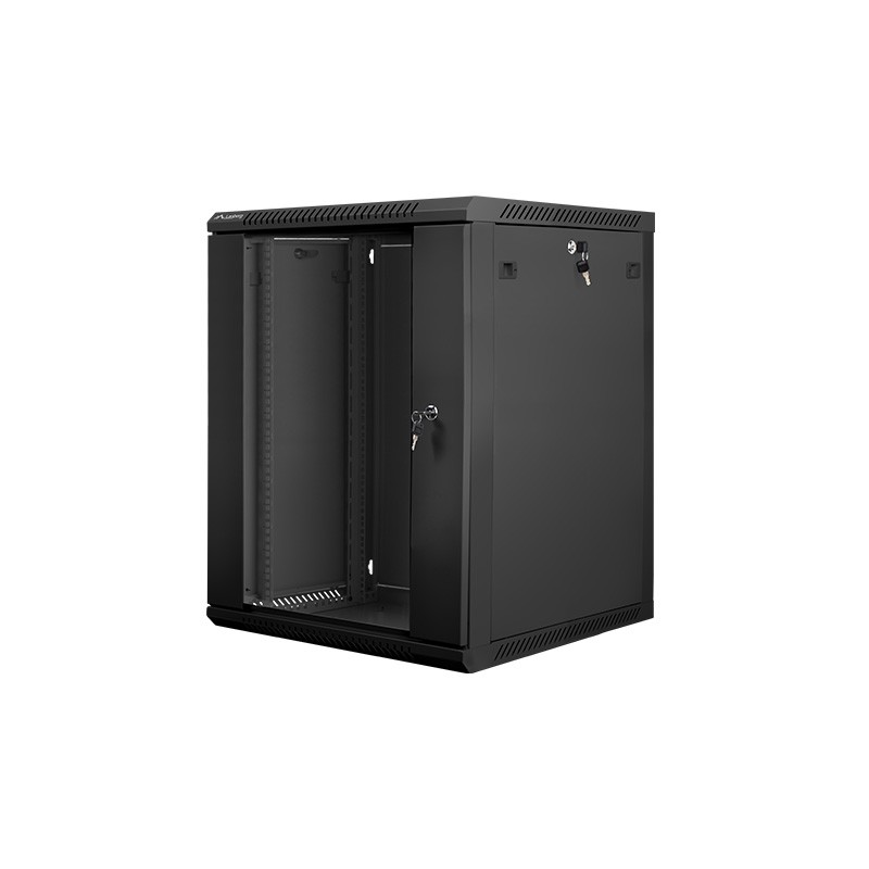 Nástěnný rack 19' 15U 600X600mm černý flat pack