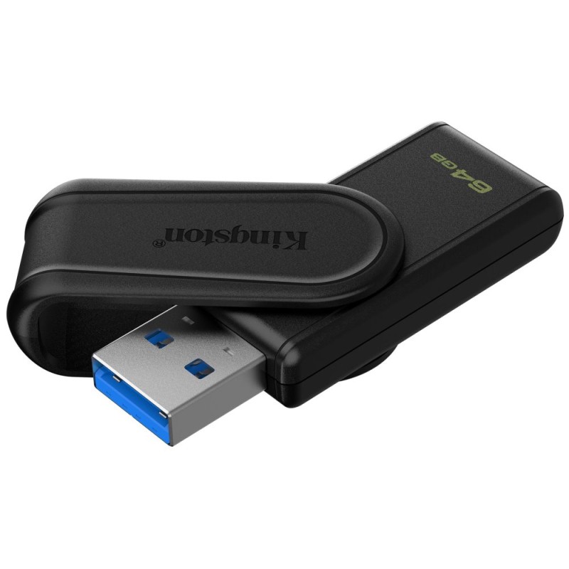 Kingston Flash Disk 64GB USB3.2 Gen 1 DataTraveler Exodia S (Black)
