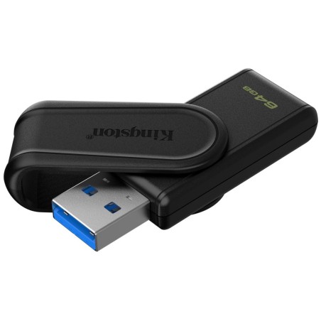 Kingston Flash Disk 64GB USB3.2 Gen 1 DataTraveler Exodia S (Black)