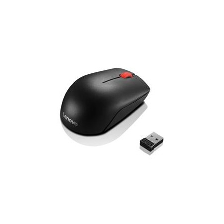 LENOVO myš bezdrátová Essential Compact Wireless Mouse - 1000 DPI, Optical, USB, 3 tlačítka, černá