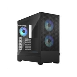 FRACTAL DESIGN skříň Pop Air RGB Black TG Clear Tint, 2x USB 3.0, bez zdroje, ATX