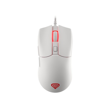 Genesis herní optická myš KRYPTON 750/RGB/8000 DPI/Herní/Optická/8 000 DPI/Drátová USB/Bílá