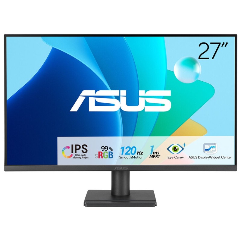 ASUS LCD 27" VA279HG Eye Care Gaming Monitor 1920x1080 IPS Full HD 99% sRGB Frameless 120Hz Adaptive-Sync 1ms HDMI VGA